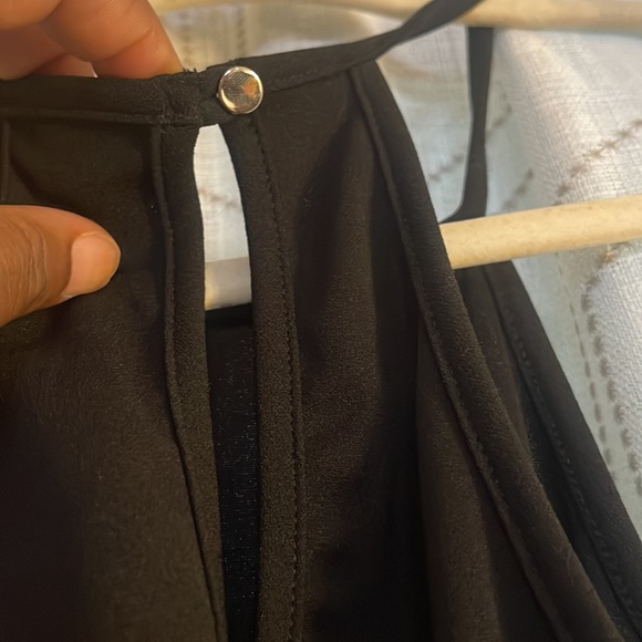 MOCKING JAY, Ladies, Black, S, Mini Dress Asymmetrical Design, Spaghetti Strap - Picture 4 of 10